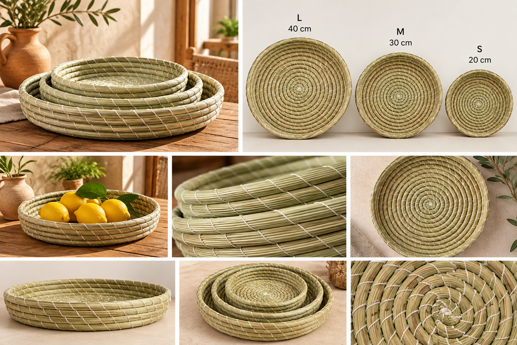 Set of 3 Woven Nesting Baskets — product view