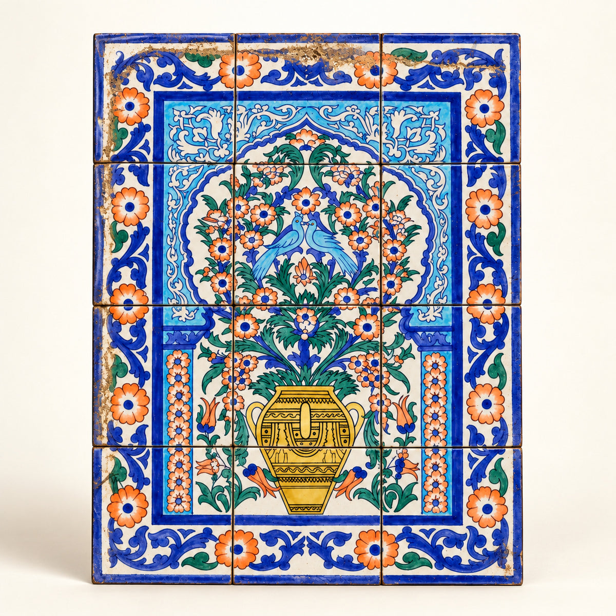 Floral Bouquet Decorative Tile Panel — studio view. AI-generated product visualisation.
