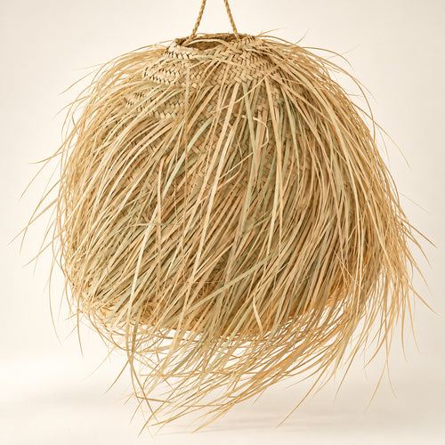 Long-Fringed Pendant Lampshade — studio view. AI-generated product visualisation.