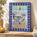 Medina Street Decorative Tile Panel — styled interior presentation. AI-generated product visualisation.