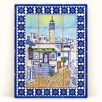Medina Street Decorative Tile Panel — studio view. AI-generated product visualisation.