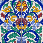 Floral Urn Decorative Tile Panel — AI-generated product visualisation.