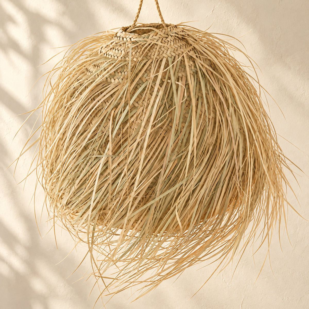Long-Fringed Pendant Lampshade — AI-generated product visualisation.