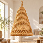 Slim Woven Cone Pendant Lampshade — AI-generated product visualisation.