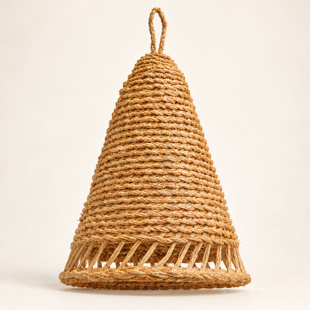 Slim Woven Cone Pendant Lampshade — AI-generated product visualisation.