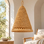 Slim Woven Cone Pendant Lampshade — AI-generated product visualisation.