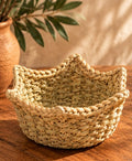 Corbeille décorative tressée en fibres naturelles — Kartouzou