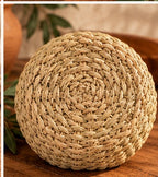 Corbeille décorative tressée en fibres naturelles — Kartouzou