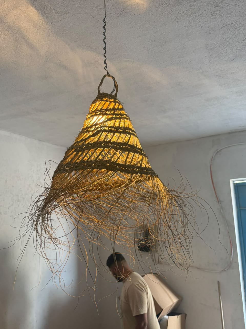 Abat-jour en fibres de palmier tressées – XS à L — Kartouzou